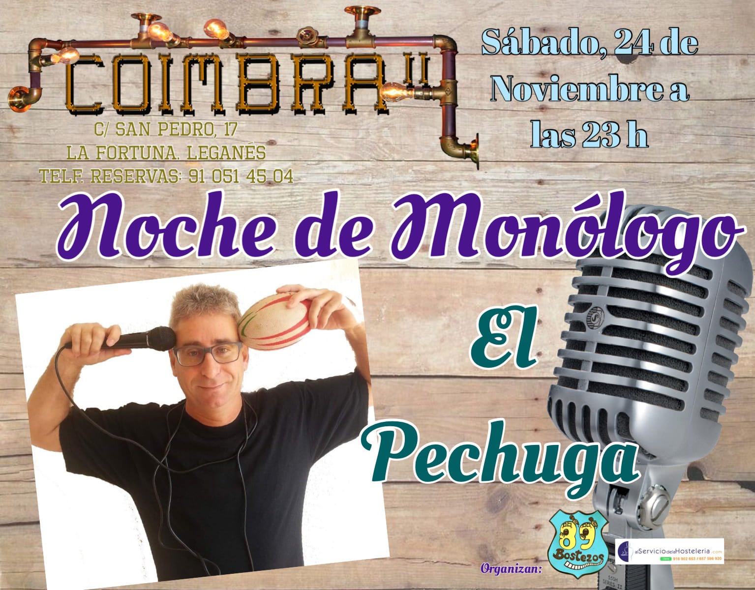 Noche de monologos con El Pechuga en el Coimbra