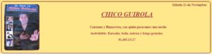 CHICO GUIROLA en La Isla