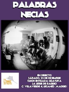 Concierto de Palabras Necias en la Libre