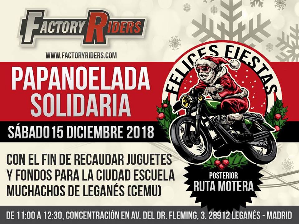 Papanoelada Solidaria 2018 en Leganés