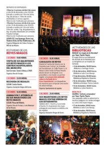 Programa de las fiestas de navidad 2018 en Leganés