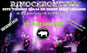 Rinocerontr3s concierto 14 de Diciembre en Derry Irish Leganés