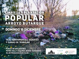 Limpieza y plantación popular en el Arroyo Butarque