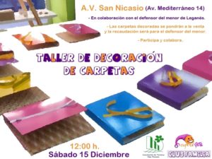 TALLER SOLIDARIO DE CUSTOMIZACIÓN DE CARPETAS