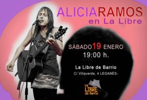 Alicia Ramos en concierto en la Libre