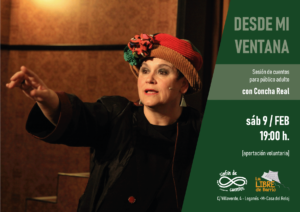 Narradora veterana Concha Real en la Libre