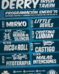 Programación enero 2019 Derry