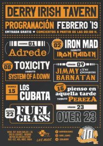 Programación Derry febrero