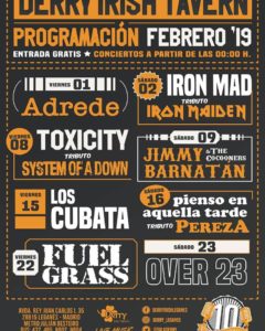 Programación febrero Derry