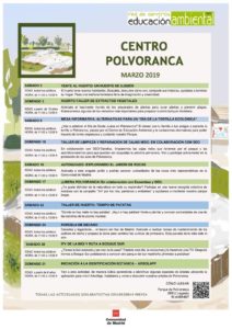 Actividades en el CEA Polvoranca en MARZO 2019