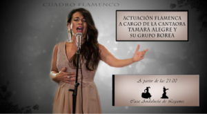 Actuación de Tamara Alegre con su Grupo Boreal
