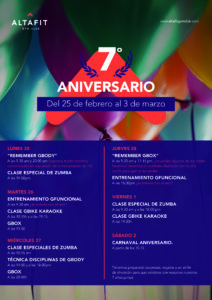 7 Aniversario Altafit Parquesur