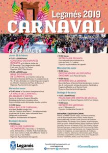 Carnaval Leganés 2019 programa