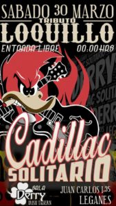 Concierto Cadillac Solitario tributo a Loquillo en el Derry