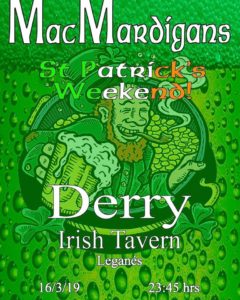 Concierto Irish Folk MacMardigans en el Derry