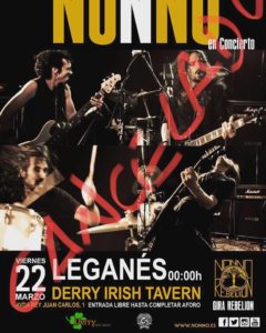 Concierto Nonno en el Derry C A N C E L A D O
