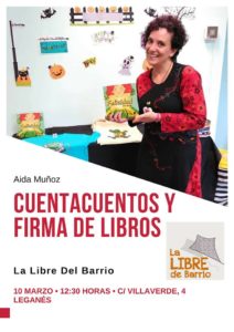 Cuentacuentos y firma de cuentos de Felicidad