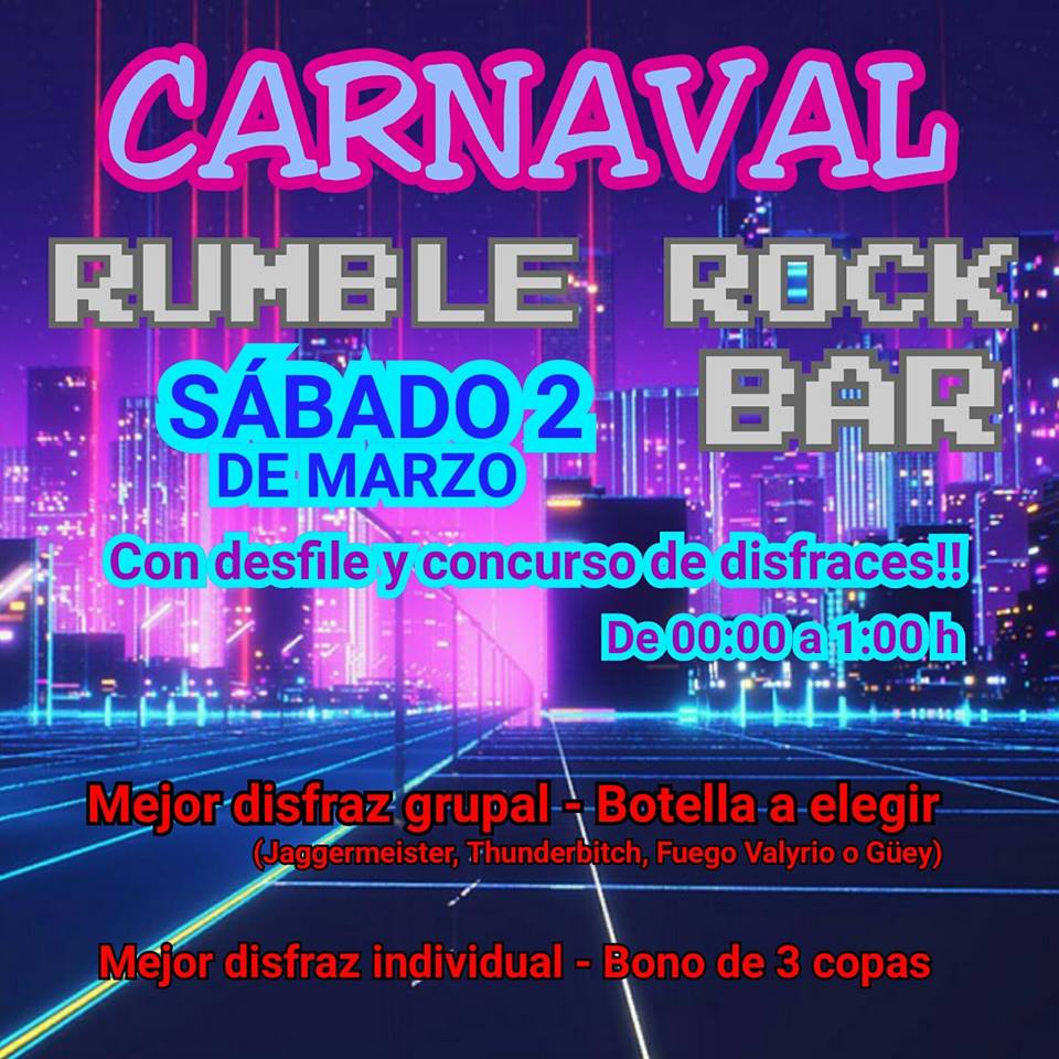 FIESTA DE CARNAVAL EN RUMBLE ROCK