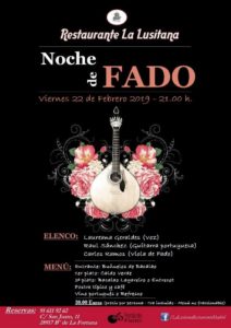 Noche de Fado con Laureana Geraldes en la Lusitana