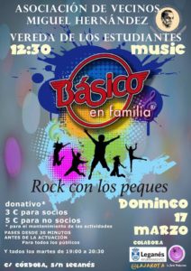 Rock con los Peques en Vereda de Estudiantes