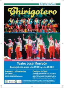 Espectáculo chirigotero en el Teatro José Monleón