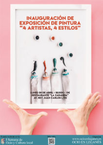 4 artistas 4 estilos: Exposición de pintura en La Zaranda