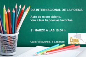 Día Internacional de la Poesía micro abierto