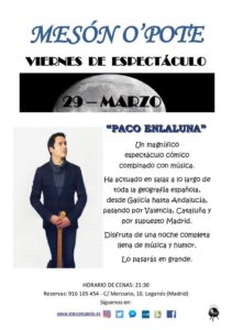 Música y humor PACO EN LA LUNA