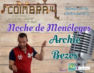Noche de monólogos con Archie Bezos en el Coimbra