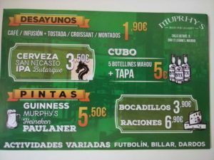 Ofertas Bar irlandés Murphy