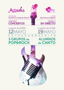 Concierto acústico de la escuela Acordes en el Derry