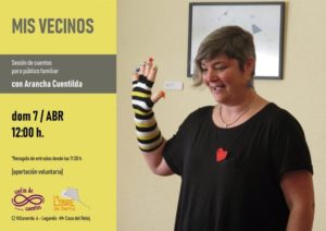 Narración oral con la narradora Arancha Cuentilda en la Libre