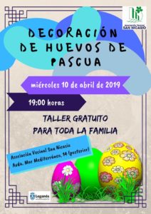 TALLER DE DECORACIÓN DE HUEVOS DE PASCUA.