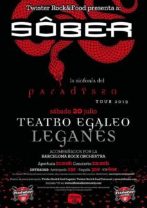 Twister Rock&Food presenta a Sober en el Egaleo