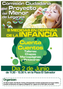 COMISIÓN CIUDADANA DEL MENOR DE LEGANÉS cuenta cuentos y talleres