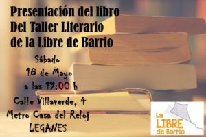 presentacion del libro del taller literario de la libre de barrio