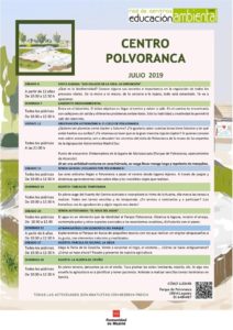 Actividades en el CEA Polvoranca en julio 2019