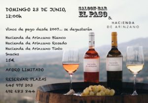 Cata de vino en el Saloon Bar El Paso