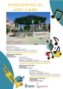 Conciertos al aire libre Escuela Conservatorio Manuel Rodríguez Sales