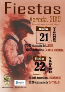 Fiestas en Vereda 2019 conciertos