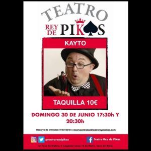 Kayto el Mago en el teatro Rey de Pikas