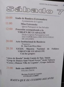 Programa del XXXIX Día de Extremadura