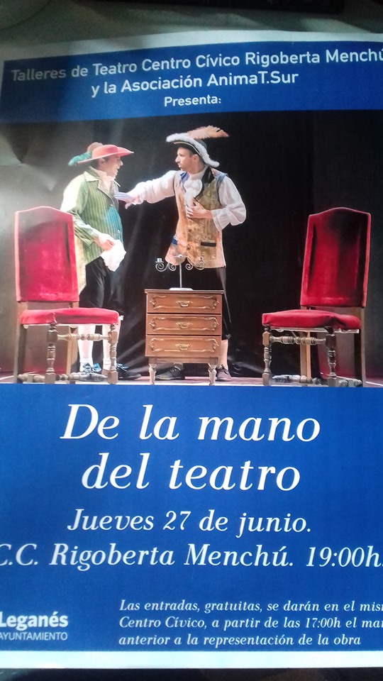 Teatro "De la mano del teatro" en el Rigoberta