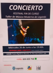 Festival Fin de Curso: Taller de Música Moderna de Leganés