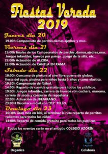 Fiestas en Vereda 2019