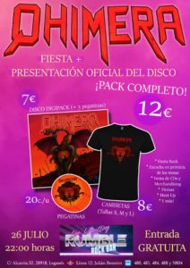 Presentación de Qhimera en RUMBLE ROCK BAR