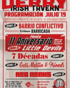 Programación Derry julio 2019