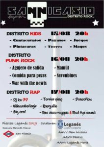 San Nicasio Distrito Rock en las fiestas