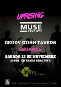 Uprising Muse Tribute en el Derry