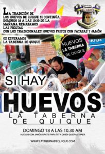 Huevos con jamón gratis en la taberna de Quique